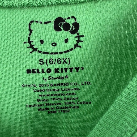 Hello Kitty Joy Joy Holiday Long Sleeve Holiday Tee Small 6/6x - Picture 4 of 4